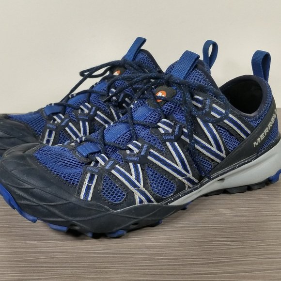 Merrell Choprock Hydro Hiking Shoes, Navy, Mens Size 8.5 / 42 - Picture 1 of 10